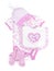 Pink baby clothes for infant girl