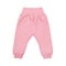 Pink baby drawers pants. child trousers isolated on white background