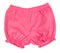 Pink baby shorts isolated.Kids clothing nobody.