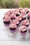 Pink baby shower cupcakes