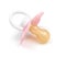 Pink baby silicone pacifier