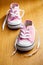 Pink baby sneakers