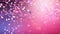 a pink background with a colorful background of colourful stars confetti