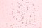 Pink background with red star glitter.