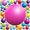 Pink Ball Among Colorful Balls