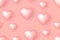 Pink balloon love Valentine pastel banner pattern