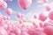 Pink Balloon Release Multitude of pink balloons