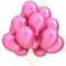 Pink balloons happy birthday party decoration glossy