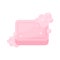 Pink bar of soap with bubbles for antibacterial water cleaning isometric vector illustration