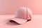 Pink baseball cap. Generative AI