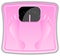 Pink bathroom scale