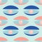 Pink and bblue pearls in a seamless pattern design