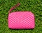 Pink beauty case or cosmetics purse