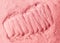 Pink bentonite clay powder texture close up. Diy facial mask and body wrap recipe. Natural beauty treatment and spa.