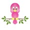 Pink bird