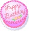 Pink Birthday Cake