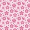 Pink blossom flowers seamless pattern design