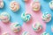 Pink and Blue Background With Colorful Swirls