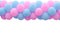 Pink and blue balloon