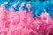 Pink blue feather boa