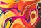 Pink Blue And Orange Psychedelic Background Vector Image Beautiful elegant Illustration