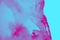 Pink and blue paint fashion background texture with grunge brush strokes