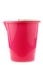 Pink blue plastic household bucket