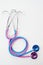 Pink and blue stethoscopes