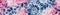 Pink and blue tie dye, AI generative panorama design element, panoramic banner textile