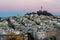 Pink and Blue Twilight Skies over Coit Tower and Telegraph Hill