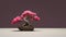 Pink Bonsai Tree: Powerful Symbolism In Zbrush Style