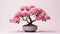 Pink Bonsai Tree: Traditional Techniques Reimagined With Flower Power