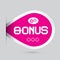 Pink Bonus Vector Label