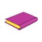 Pink book icon, cartoon style