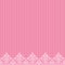 Pink border in damask baroque style