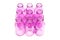 Pink bottles together