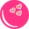 Pink Bowling Ball Hearts