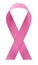 Pink breast cancer awareness ribbon