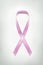 Pink breast cancer awareness ribbon