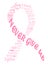 Pink breast cancer ribbon