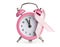 Pink Breast Cancer Ribbon and Clock