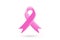 Pink Breast Cancer Ribbon logo glossy symbol vector