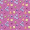 Pink bright seamless pattern candy blue colored dessert children cute asterisks composition circle triangle square dacey gloss lig