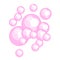 Pink bubble gum vector illustration.