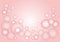 Pink bubbles vector