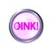 Pink button oink and squeal, chomp grunting. Vector illustration