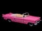 Pink Caddilac Car Toy Model