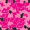 Pink camouflage seamless pattern. Doodle spot stain