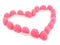 Pink candies heart