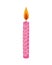 pink candle birthday